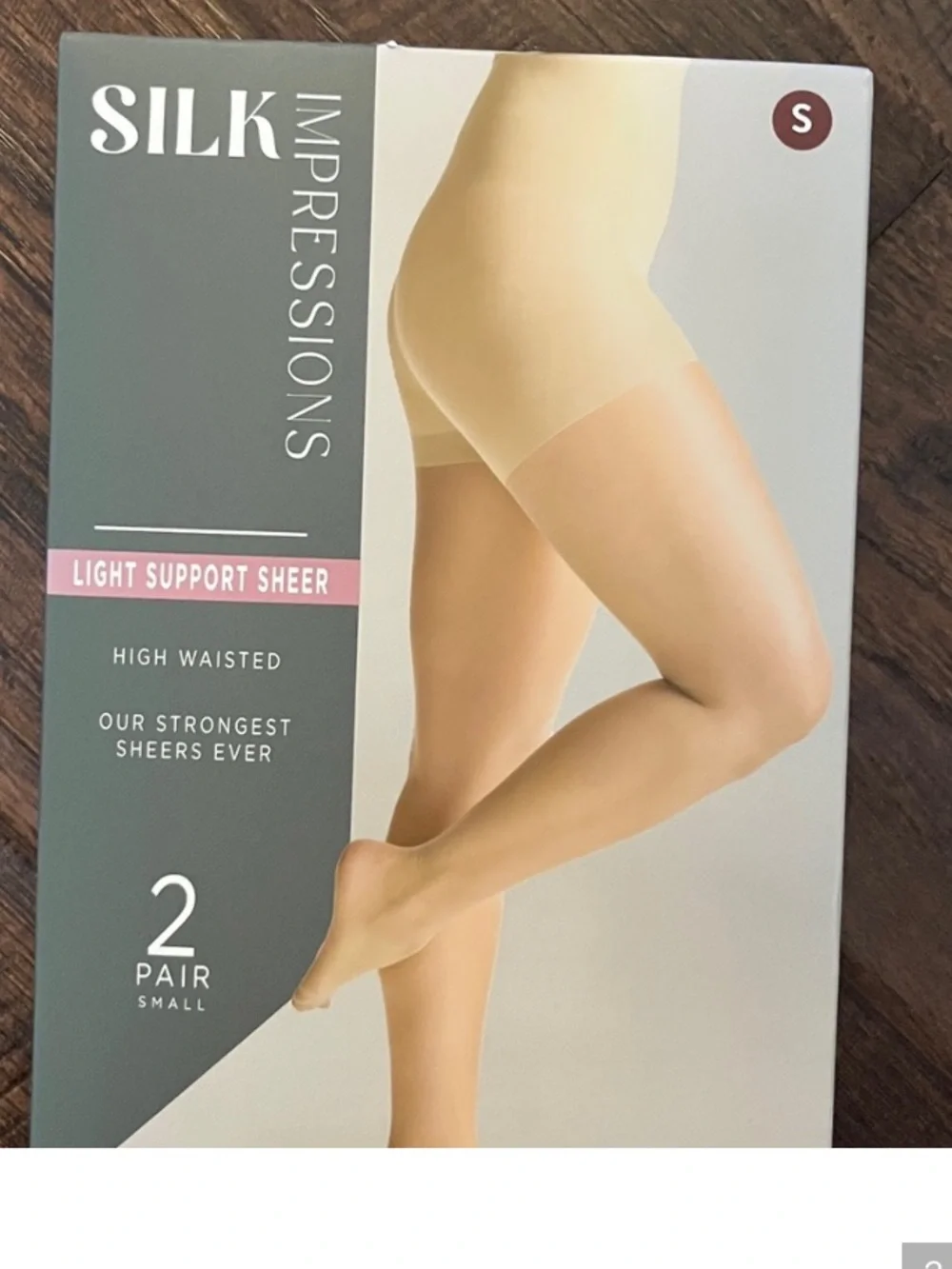 Impressions Light Support Sheer 20 Denier Beige Hosiery - 2 Pair